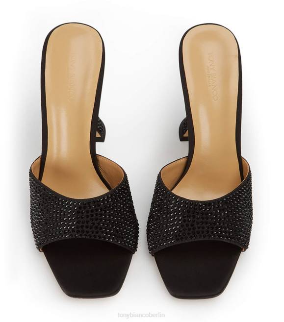 Stöckelschuhe| de Tony Bianco Frauen Serri-Absätze schwarzer Satin 4624162